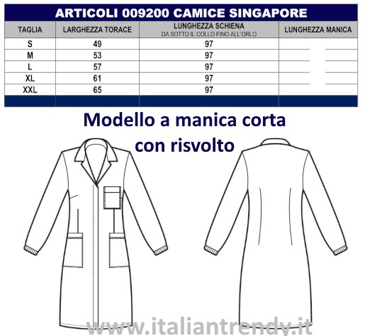 Camice da Donna Bianco da Laboratorio In Cotone Slim Elastico ai Polsi - immagine 6