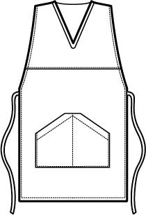 Grembiule Donna Rigato Poncho Lungo per Alimentari o Pulizie - immagine 4