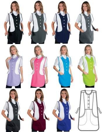 Grembiule Donna Poncho Alimentari E Bar In Bicolore 12 Colori