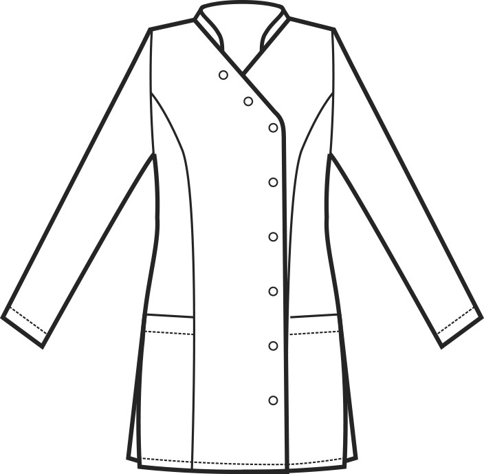 Casacca Stile Orientale M/L o M/M Per Estetiste Parrucchiere SPA - immagine 9