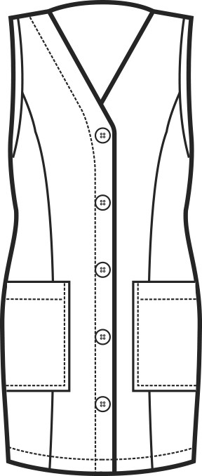 Smanicato A Casacca Da Donna Per Centro Estetico Spa Nero o Blu Cina - immagine 4