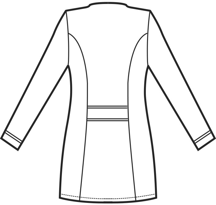 Casacca Nera e Fuxia Extra Slim Donna Aperta con Zip Divisa per Estatica - immagine 4