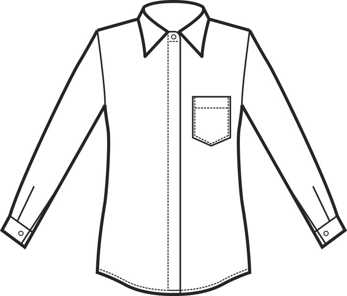 Camicia Bianca per Donna Linea Classica per Ristoranti Hotel Catering Hostess - immagine 4