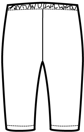 Pantalone Leggings Corto Bianco o nero per Estetista Benessere Fitness - immagine 5