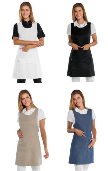 Vestitino Donna A Poncho Lungo Per Parrucchiera Estetista Spa + Colori