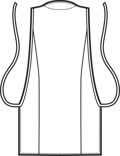 Vestitino Donna A Taglia Unica Per Parrucchiera Estetista Spa Bianco Con Inserti in Contrasto - immagine 7