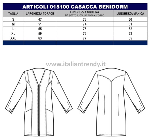 Casacca Divisa Donna Spa Centro Benessere Benidorm Manica Corta 015 - immagine 9