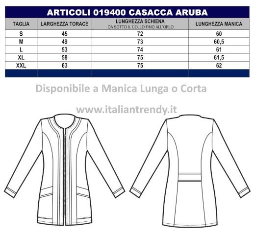 Casacca Nera Extra Slim da Donna Per Centro Spa Benessere - immagine 5