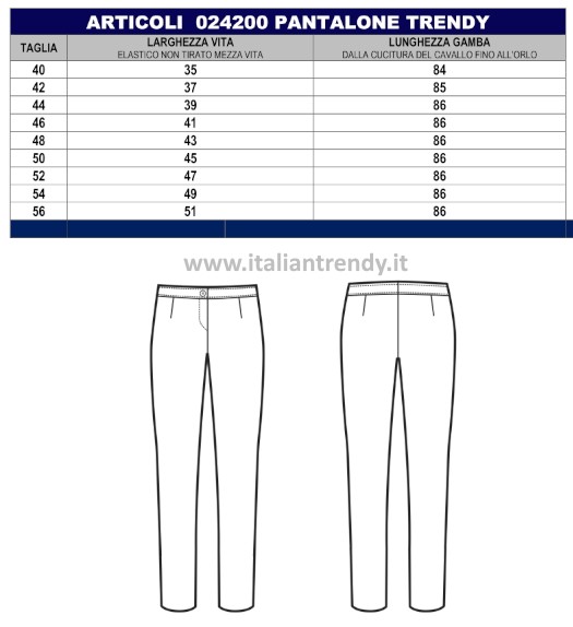 Pantalone Donna Slim Nero o Blu Vita Media Per Divisa da Lavoro Mod. Trendy - immagine 5