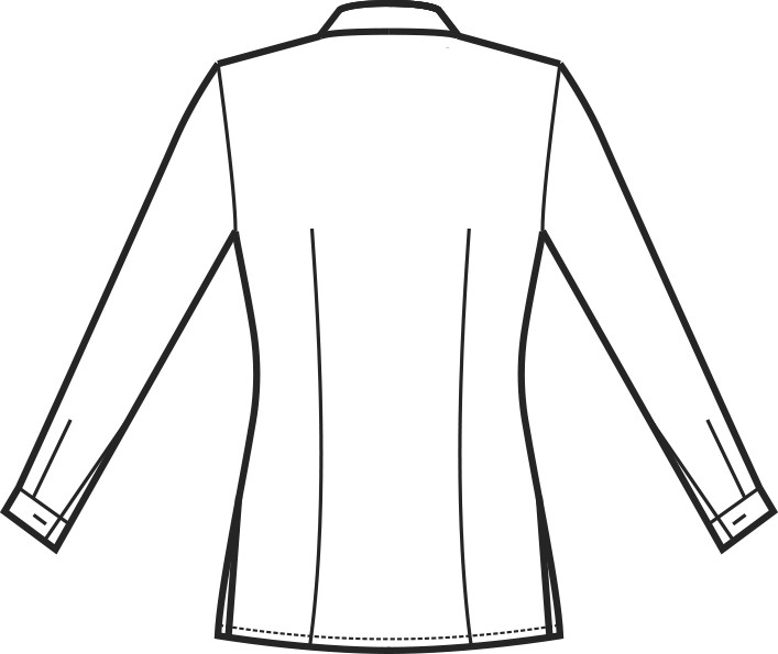 Camicia Bianca Coreana Elasticizzata Slim Donna Per Divisa Bar M/L M/M 3/4 - immagine 5