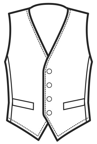 Gilet Unisex Per Bar Ristoranti Hotel Hostess Barman Catering - immagine 10