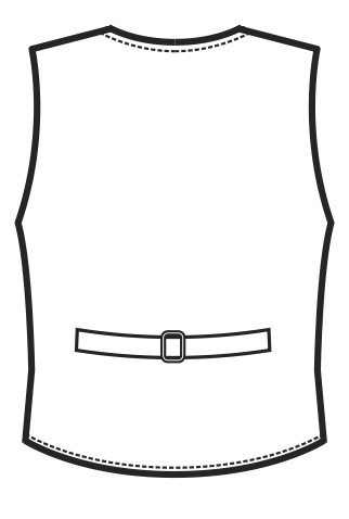 Gilet Uomo Donna Per Hotel Hostess Barman Gessato Nero o Grigio - immagine 4