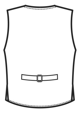 Gilet Uomo Donna Doppio Petto Per Bar E Ristoranti Nero - immagine 8