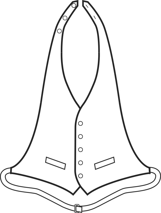 Gilet Gessato Nero Uomo Donna per Bar Hotel o Eventi Taglia Unica - immagine 2