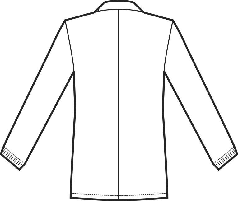 Camice Corto A Casacca In Cotone Manica Lunga Da Uomo Bianca con Inserti a Contrasto - immagine 4