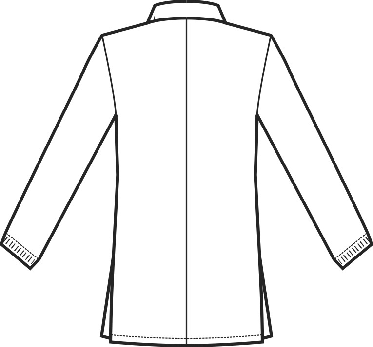 Casacca Blu da Dentista in Cotone Aperta Con Zip Centrale Per Uomo Donna - immagine 6