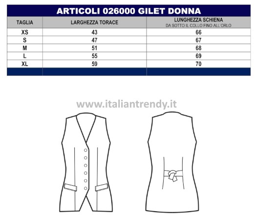 Gilet Donna Blu o Nero Sciancrato Per Alberghi Hotel Hostess Catering - immagine 7