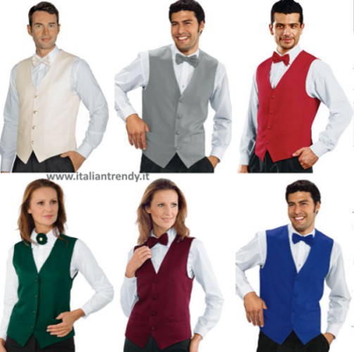 Gilet Unisex Per Bar Ristoranti Hotel Hostess Barman Catering