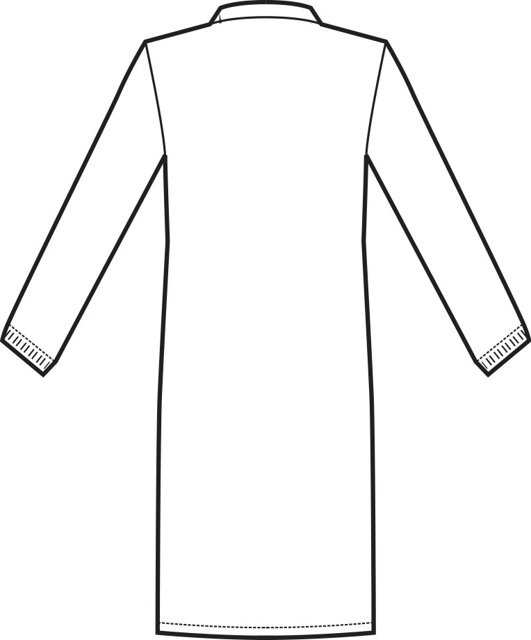 Camice Dentista Uomo Collo Coreana Bianco Manica Lunga e Corta Unisex - immagine 5