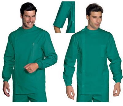 Camice A Casacca Uomo Coreana Medico Dentista Odontoiatra Verde