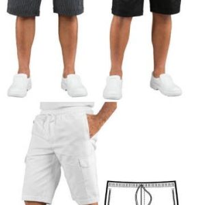 Bermuda Uomo Cargo Con Elastico In Vita Tasche Laterali 3 Colori