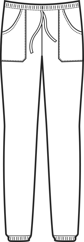 Pantaloni Unisex bianco in cotone gr. 210 - immagine 8