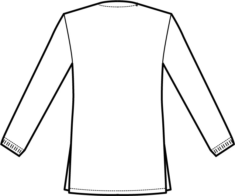 Casacca unisex in cotone scollo a V in Blu, Verde Chirurgico o Azzurro per medicale gr. 185 - immagine 10