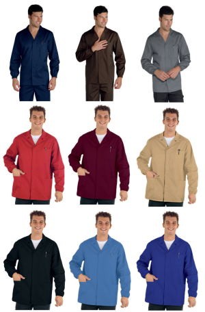 Camice corto generico per operaio o magazziniere misto cotone gr. 195  8 Colori