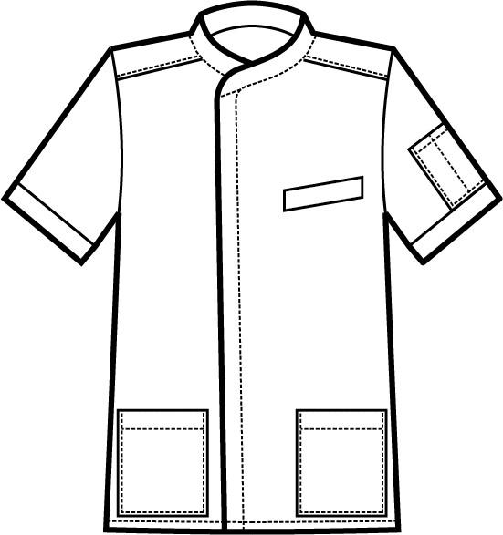 PHIPADELPHIA - Casacca alla coreana mezza manica per medicale in più colori gr.195 misto cotone - immagine 15