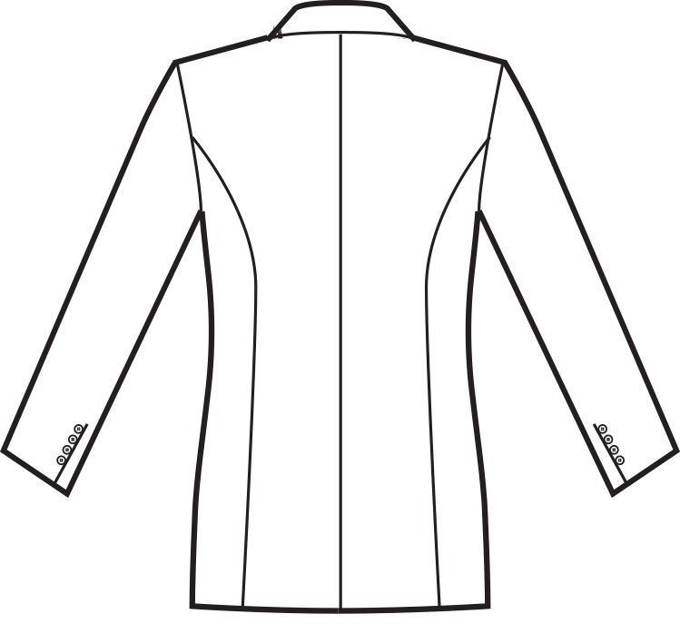 Giacca classica da uomo slim con 3 bottoni nero o blu per divisa 100% pol. - immagine 10