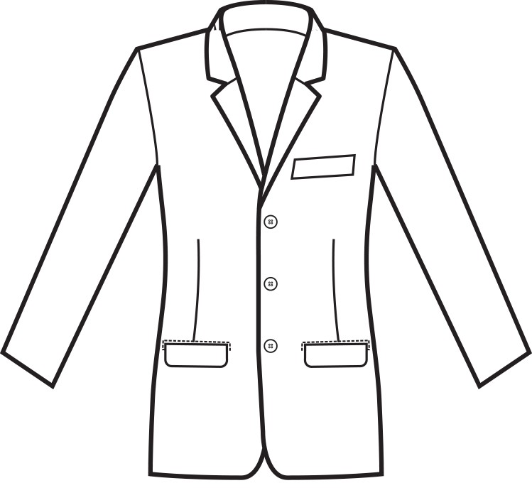 Giacca classica da uomo slim con 3 bottoni nero o blu per divisa 100% pol. - immagine 11