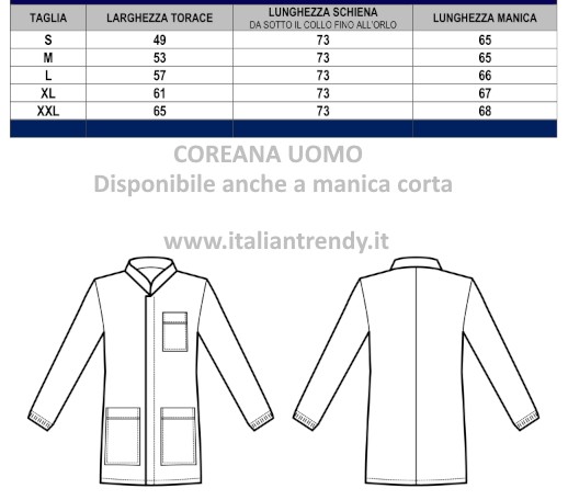 CORFU' - Casacca uomo collo coreana Verde Chirurgico o Bluette per medicale - immagine 8