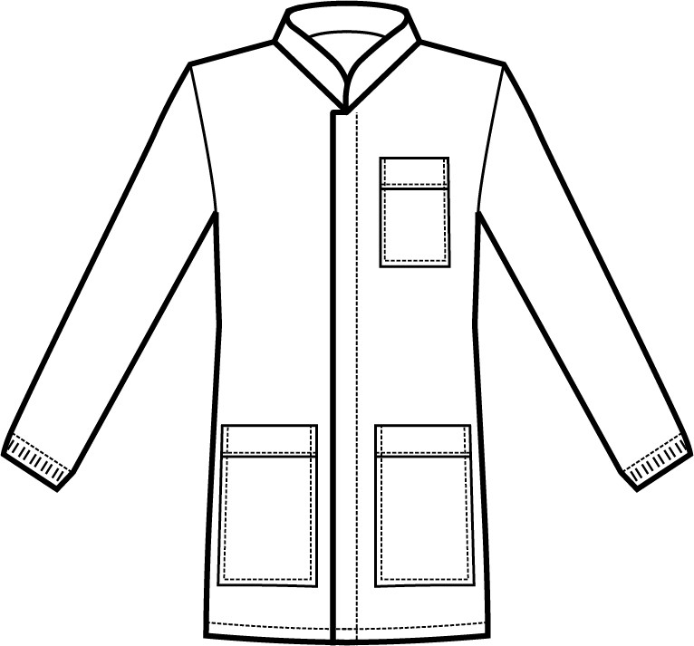 CORFU' - Casacca uomo collo coreana Verde Chirurgico o Bluette per medicale - immagine 10