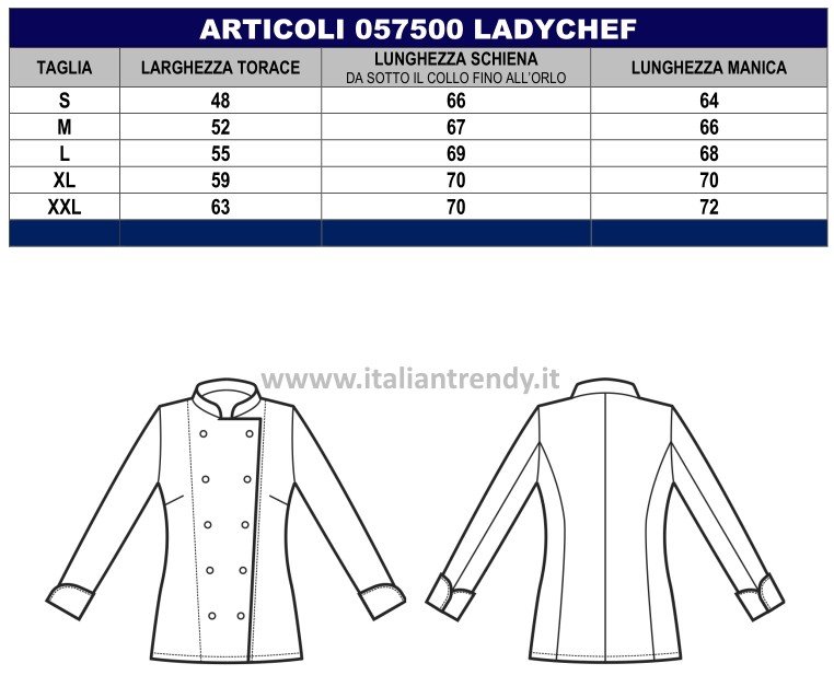 LADY CHEF -Giacca donna chef rosa, nero bordi e bottoni ML MC - immagine 11