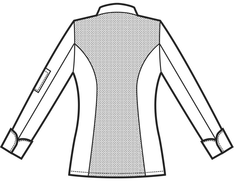 ALASKA - Giacca Chef donna nera o bianca in tessuto antimacchia Superdry ML MC gr. 85 - immagine 14