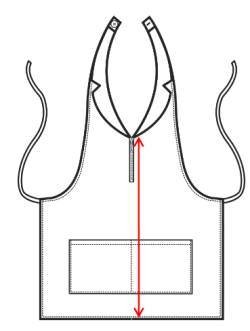 Grembiule Elegante e Corto Con Pettorina da Donna Per Bar Ristoranti - immagine 5