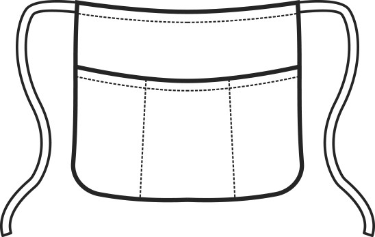 Grembiule Corto Uomo Donna Pub Ristoranti Enoteche 16 Colori 100 Poly - immagine 17