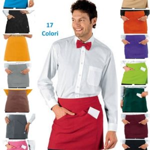 Grembiule A Davantino Corto Bar Disco Pub Birrerie 17 Colori Orleans 100 Poly