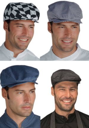 Cappello Modello Coppola Uomo Donna Ristorazione Eventi In Cotone 4 Colori