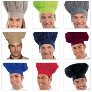 Cappello Da Cuoco Classico 12 Colori gr 195 Misto  cotone