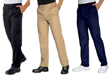 Pantalone classico con pinces Nero, Blu, Bianco - immagine 4