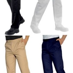 Pantalone classico con pinces Nero, Blu, Bianco