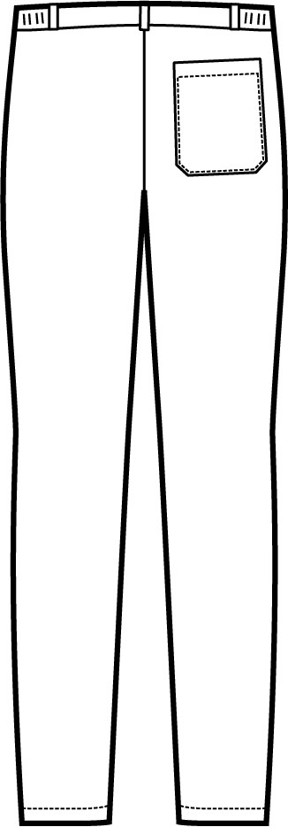 Pantalone classico con pinces Nero, Blu, Bianco - immagine 7