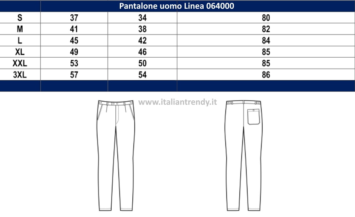 Pantalone classico con pinces Nero, Blu, Bianco - immagine 5