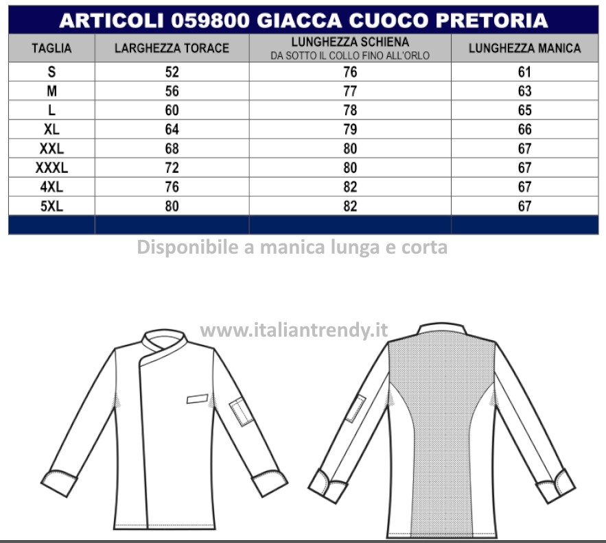 SUZUKA - Giacca chef nera tessuto Superdry antimacchia, retina sulla schiena traspirante ML MC tg. 3XL 4XL 5XL - immagine 10