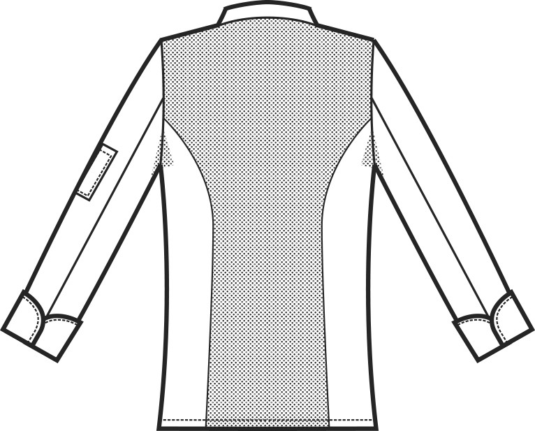 YOKOHAMA - Giacca chef bianca in tessuto antimacchia retro schiena in retina traspirante anche 3XL 4XL 5XL - immagine 11