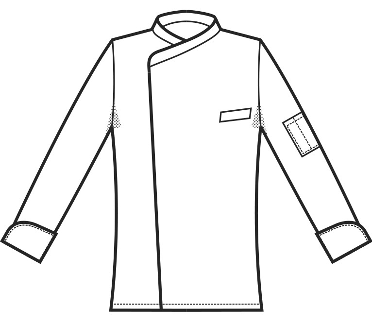 YOKOHAMA - Giacca chef bianca in tessuto antimacchia retro schiena in retina traspirante anche 3XL 4XL 5XL - immagine 12