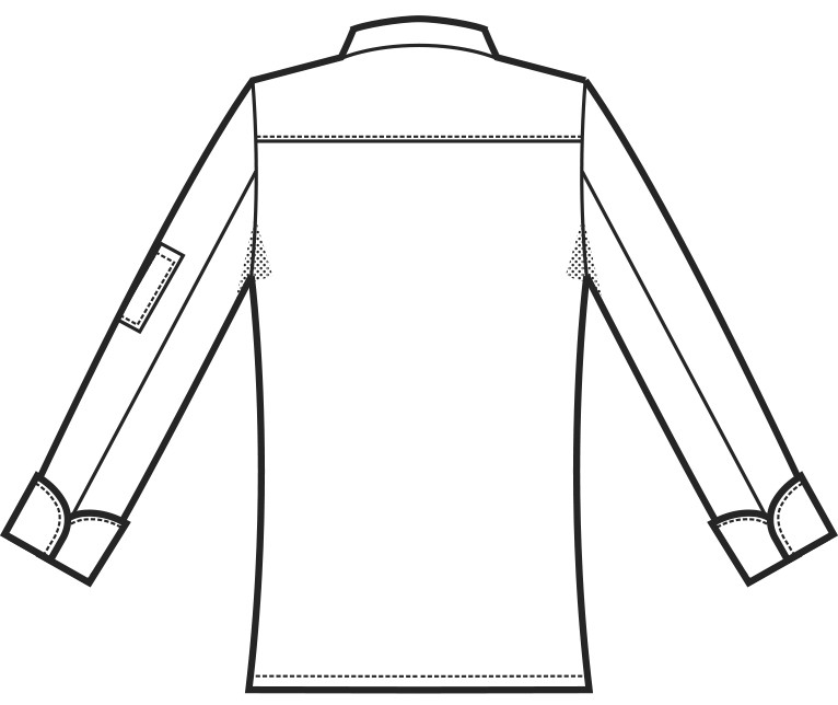 BILBAO - Giacca chef classica bianca misto cotone facile stiro bottoni a pressione tg. 3XL 4XL 5XL ML MM - immagine 10