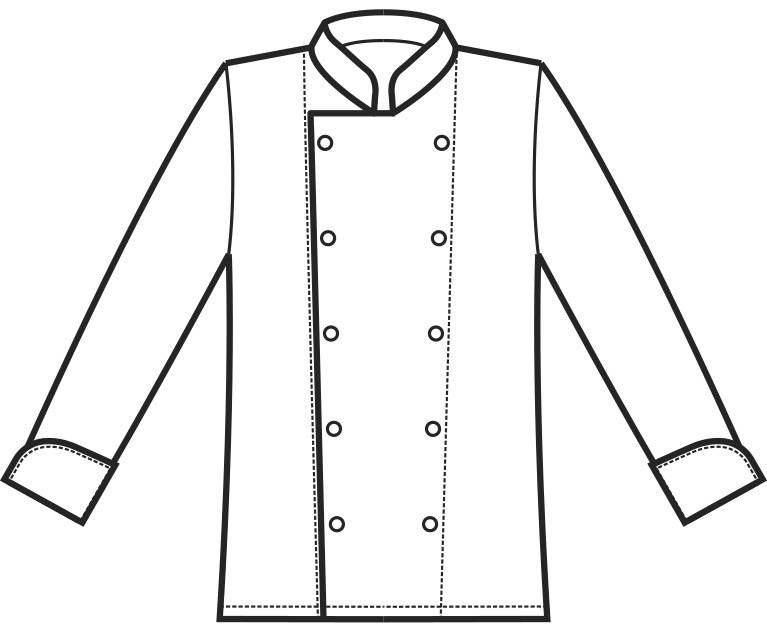 Giacca Chef nera o bianca in tessuto Superdry antimacchia bottoni automatici ML MC - immagine 7