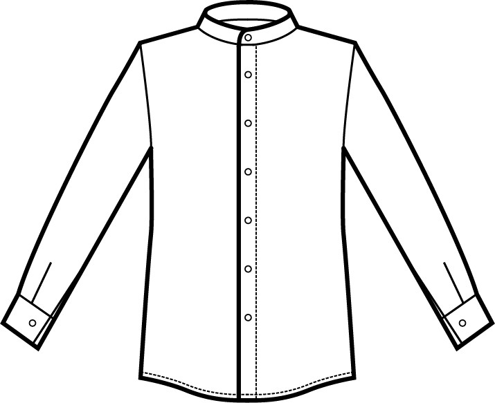 DETROIT - Camicia unisex coreana in jeans blu o nero manica lunga o corta - immagine 5